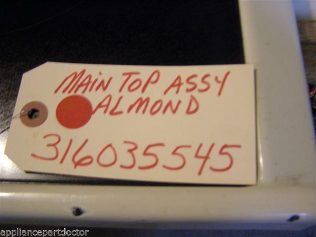 FRIGIDAIRE STOVE 316035545 Main Top Assy, Almond USED FRIGIDAIRE STOVE 316035545 Main Top Assy, Almond USED